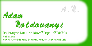 adam moldovanyi business card